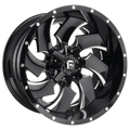 FUEL WHEELS CLEAVER 22X8.25 8X6.5 121.5 NB 127 L CAST ALUMINUM GLOSS BLACK MILLED D23922828DFBL