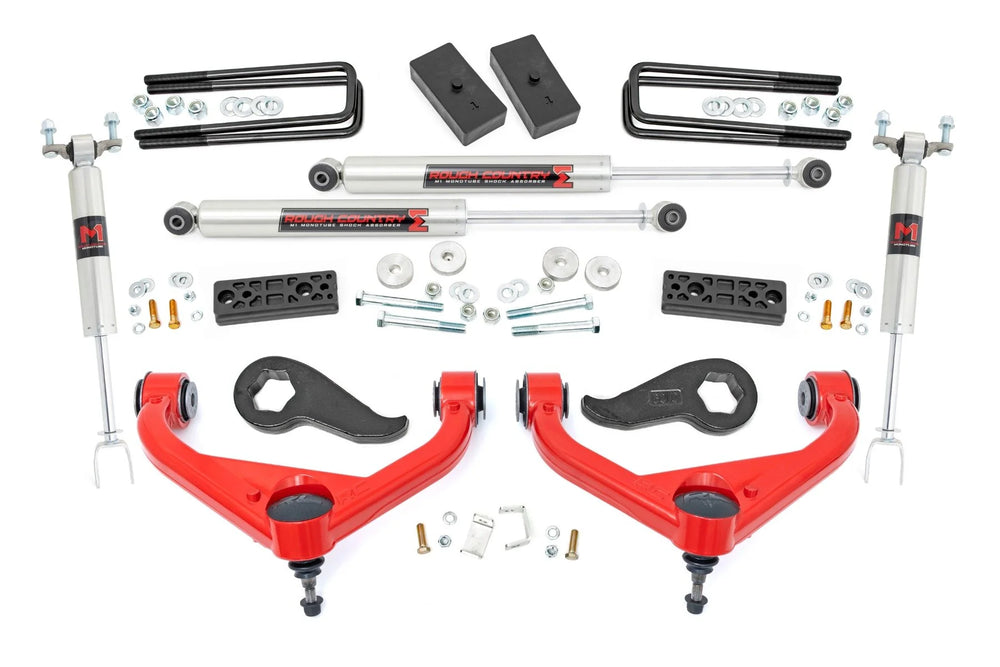 Rough Country 3 Inch Lift Kit UCAs M1 w Overloads Chevy GMC 2500HD 3500HD (20-26) 97740