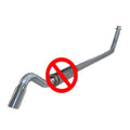 Diamond Eye 4 STAINLESS STEEL TURBO BACK SINGLE DUMP OUT 94-02 DODGE INCLUDING TIP NO MUFFLER K4212S-TD-2