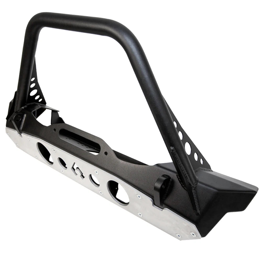 Artec NightHawk Jeep JL Front Bumper W Mid Tube Stinger Bare - JL5303