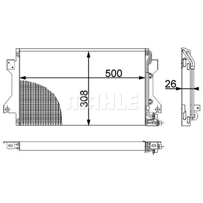 Mahle A C Condenser AC 239 000P