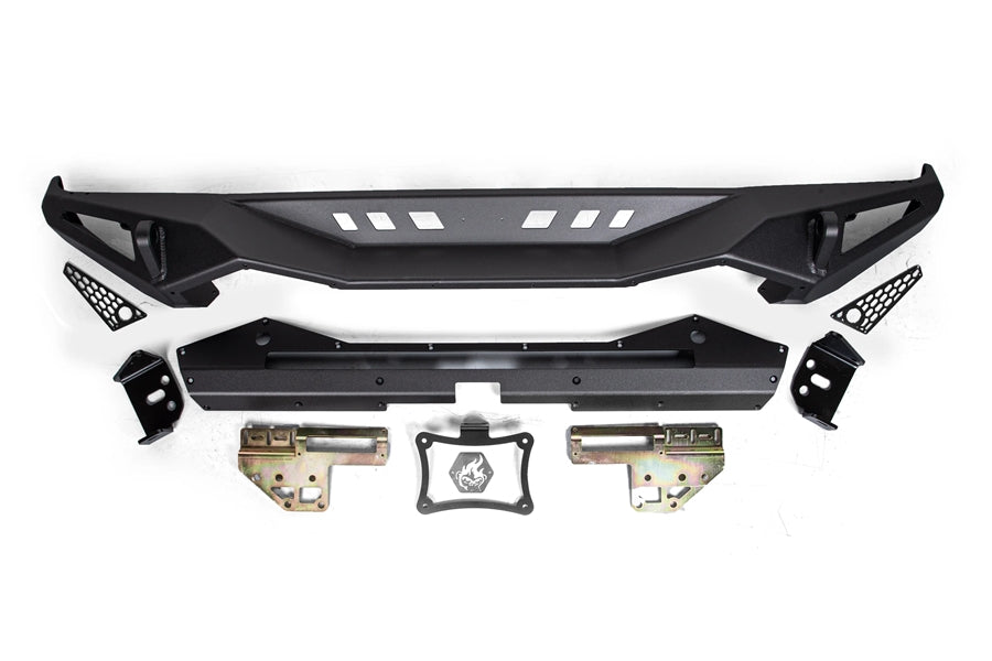 Crawltek 2018-2025 Jeep Wrangler JL Blaze Rear Bumper - 30 Light Bar - Black - JL22101