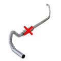 Diamond Eye K4317A-1-RP Aluminized Steel Race Pipe Exhaust System Kit