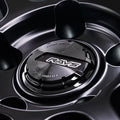 Gram Lights 57NR LIMITED II 18x9.5 +42 5-112 Semigloss Black Wheel w/ Black Cap/Stickers/Air Valve