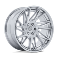 FUEL WHEELS DYNAMO 24X10 6X5.5 106 0 GSLV-BRS CH-LP FUSION FORGED GLOSS SILVER BRUSHED W CHR-LP FC405RP24106800