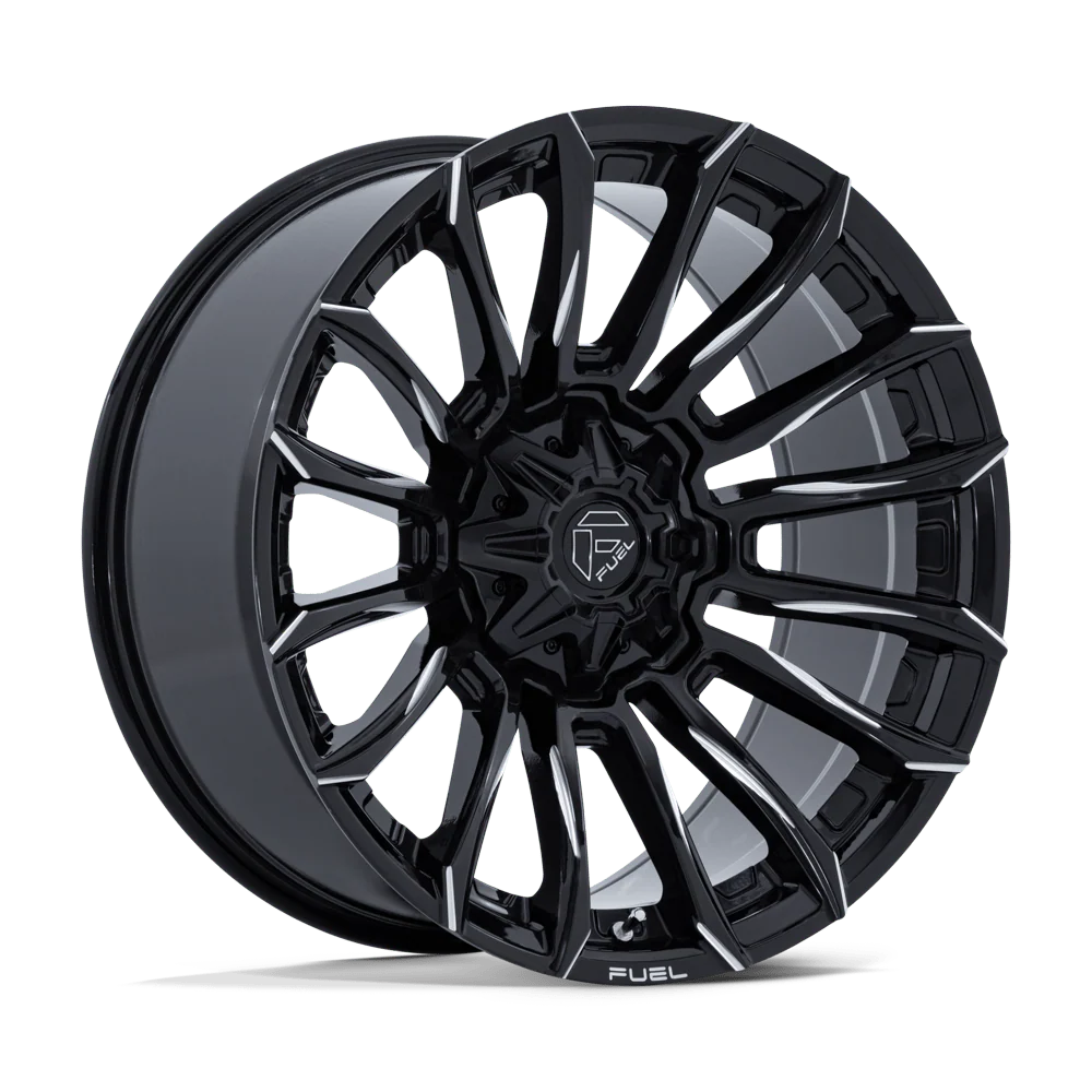 FUEL WHEELS BLADE 22X10 BLANK 78 -18 G-BLK-MILL CAST ALUMINUM GLOSS BLACK MILLED FC889BE22100018N
