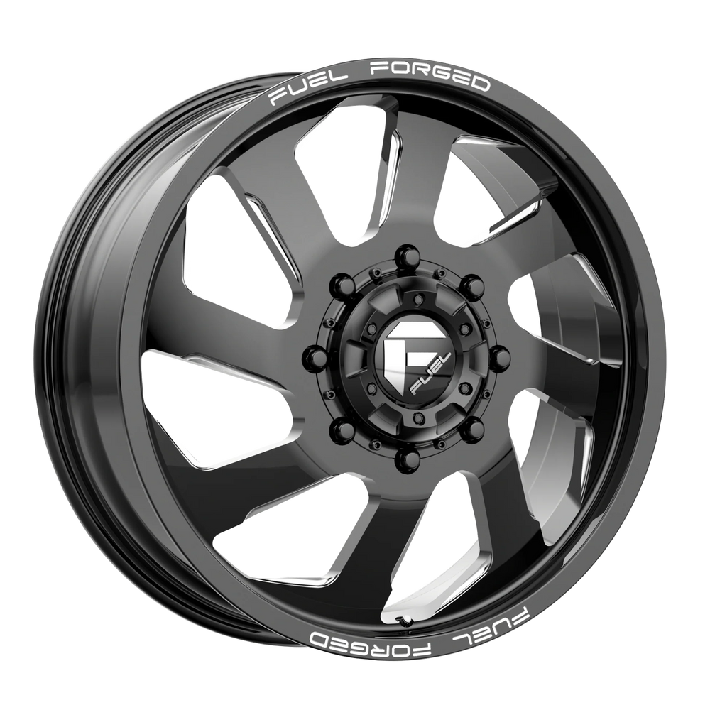 FUEL WHEELS FF39 22X10 8X170 NBL 4.50 125.1 -25MM MONOBLOCK FORGED GLOSS BLACK MILLED DE3922001745L
