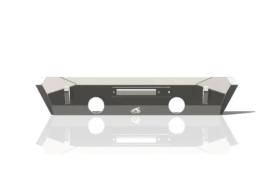 Crawltek 2007-2018 Jeep Wrangler JK Pyro Stubby Front Bumper - Black - JK10101