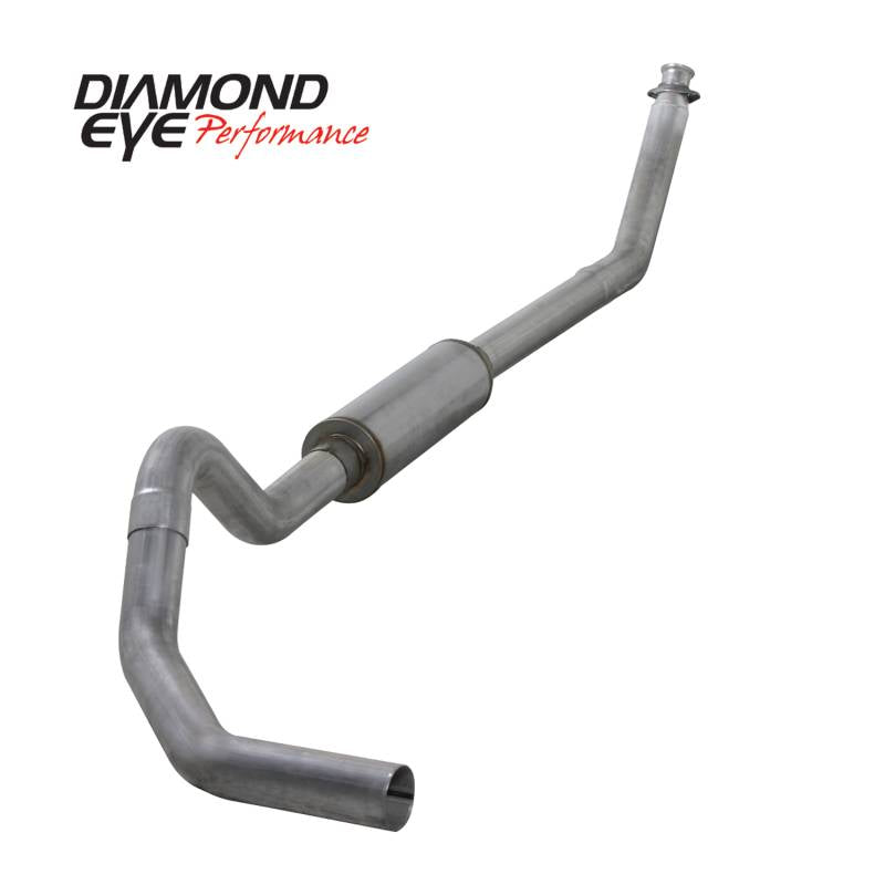 Diamond Eye KIT 4 TURBO-BACK SINGLE; ALUMINIZED: 1994-2002 DODGE CUMMINS 5.9L NO MUFFLER K4212A-2