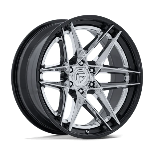 FUEL WHEELS FLIGHT 20X9 6X5.5 106 1 CHROME-GB-LP FUSION FORGED CHROME W GLOSS BLACK LIP FC408PB20906801