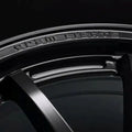 Gram Lights 57NR LIMITED II 18x8.5 +38 5-100 Semigloss Black Wheel w/ Black Cap/Stickers/Air Valve