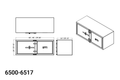 UNDERBODY TOOLBOX 18X18X60 ALL SMOOTH DOUBLE DOOR CAM LATCH