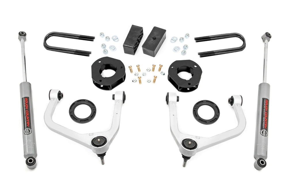 Rough Country 3.5 Inch Lift Kit GMC Sierra 1500 2WD 4WD (2025-2026) 110530RED