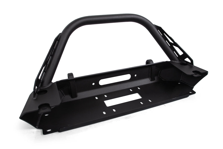 Crawltek 2007-2018 Jeep Wrangler JK Inferno Front Bumper - Flat Top Stinger - Black - JK11021