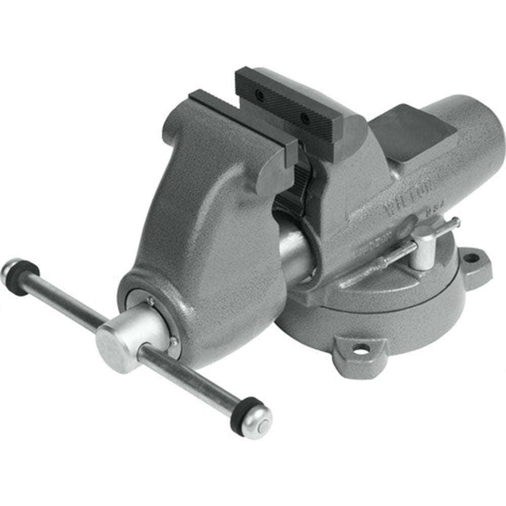 C2 COMBINATION PIPE AND BENCH 5IN JAW ROUND CHANNEL VISE W/SWIVEL BASE