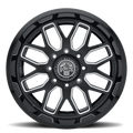 MONARCH 901 20X10 GLOSS BLACK/MILLED 8X165.1 21MM OS 125.2 CB