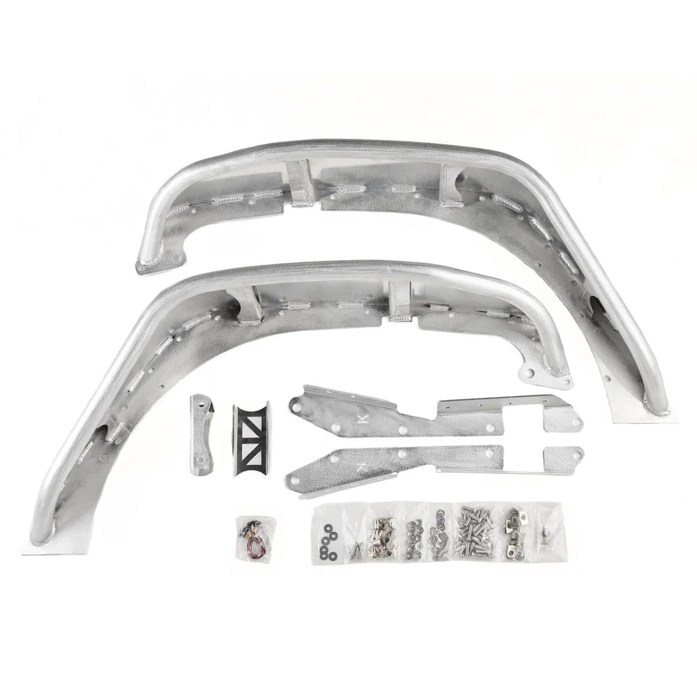 Combat offRoad Combat offRoad Jeep JK JKU Full Assault Raw Aluminum Fender Kit - Front 15-1176 15-1176