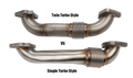 Wehrli Up Pipe Kit w Gaskets (Single Turbo) 2in for 01-04 LB7 Duramax Stainless Stainless 100590
