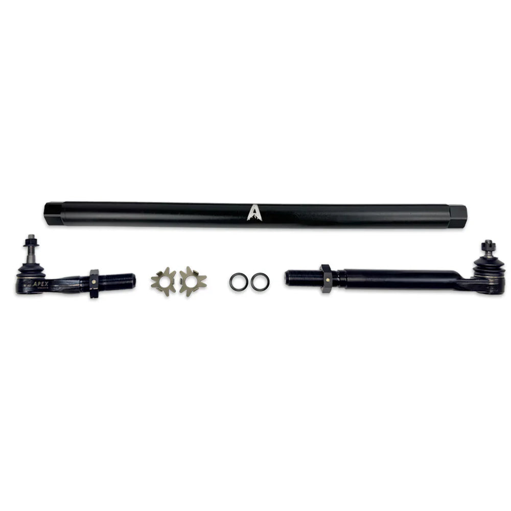 Apex Chassis Heavy Duty Poished Aluminum Drag Link Assembly Fits: 14-24 Ram 2500/3500 Apex Chassis KIT387-POL
