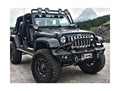 0718 WRANGLER JK LIFESTYLE WINCH BUMPER W/ PRERUNNER GRILL GUARD MATTE BLACK