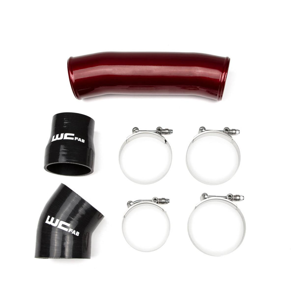 Wehrli Intake Horn 3.5in. and Driver IC Pipe 1998.5-2002 Cummins 5.9L Flat Black Flat Black 100566-FB