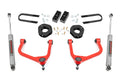 Rough Country 3.5 Inch Lift Kit Rear Mono Leaf Chevy Silverado 1500 2WD 4WD (2025-2026) 28230RED_A