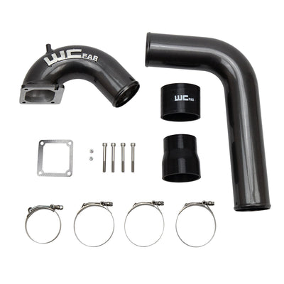 Wehrli Intake Horn 3.5in. and Driver IC Pipe 2003-2007 Cummins 5.9L Gloss White Gloss White 100528-GW