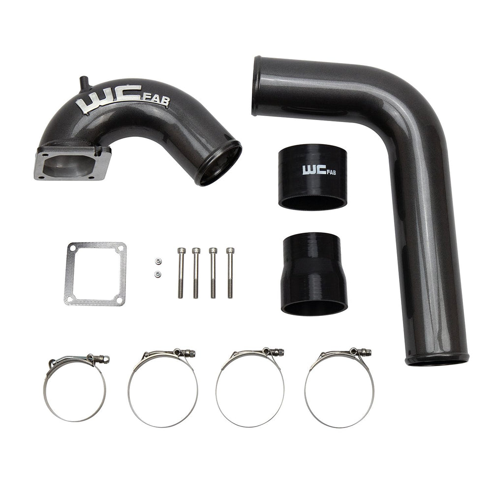 Wehrli Intake Horn 3.5in. and Driver IC Pipe 2003-2007 Cummins 5.9L Gloss White Gloss White 100528-GW
