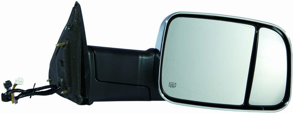 DG RAM P/U R1500/2500/3500 1012 PWR HT W/SGL PDL MEM TOWING PKG MIR RH (CHROME)