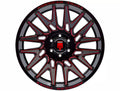 AMERICAN TRUXX EVOLUTION AT1919 GLOSS BLACK PRIZM RED 22X12 6-135 -44MM 87.1MM