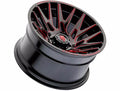 AMERICAN TRUXX EVOLUTION AT1919 GLOSS BLACK PRIZM RED 22X12 6-135 -44MM 87.1MM
