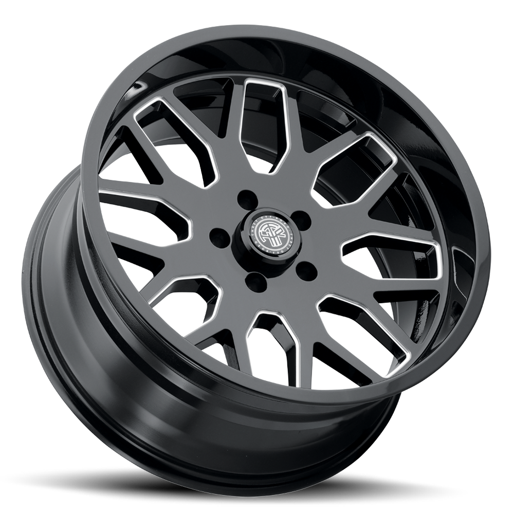 MONARCH 901 20X10 GLOSS BLACK/MILLED 6X135 21MM OS 87.1 CB