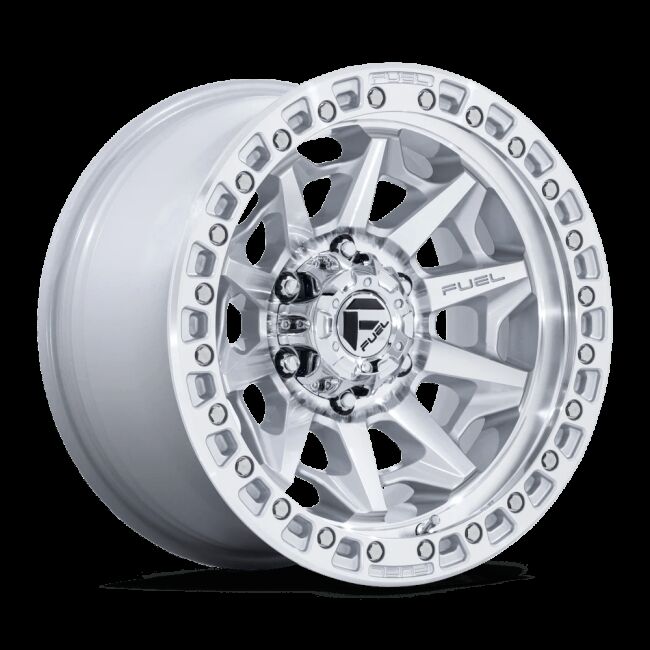 FUEL WHEELS COVERT 20X10 8X180 124 -18 SLV-MACH-FC CAST ALUMINUM SILVER W MACHINED FACE D88320001847