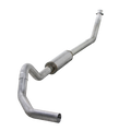 Diamond Eye KIT 4 IN TURBO-BACK SINGLE NO MUFFLER OR CLAMP KIT; ALUMINIZED; DODGE 5.9L 2500 3500 1994-2002 K4212A-3