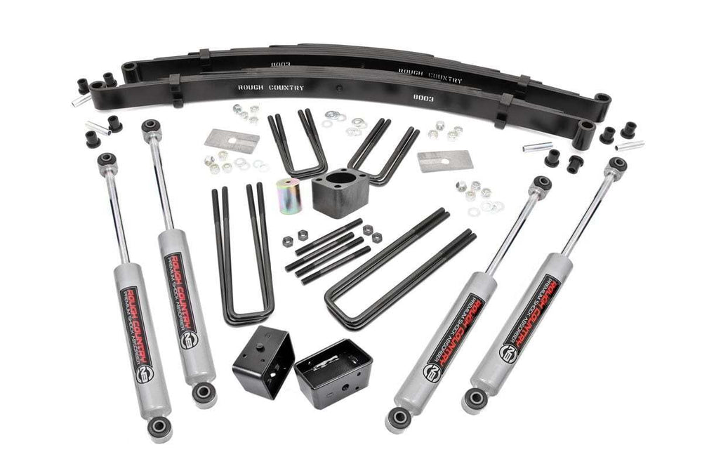 Rough Country 4 Inch Lift Kit Rear Blocks Dodge W100 Truck W200 Truck 4WD (1974-1977) 306.20