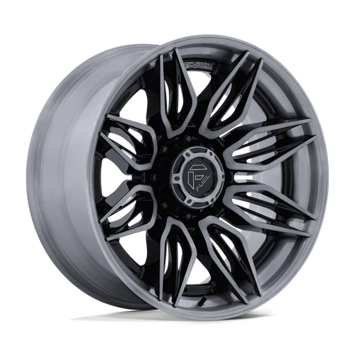 FUEL WHEELS MUTINY 20X10 8X170 125 -18 G-BLK BRDT FUSION FORGED GLOSS BLACK BRUSHED DARK TINT FC404BT20108718N