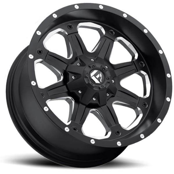 FUEL WHEELS BOOST 20X9 8X170 NB 5.75 125.2 20MM CAST ALUMINUM MATTE BLACK MILLED D53420901757