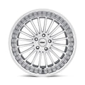 ~(44 lbs. 24X24X11)~ TSW SILVERSTONE 22x9.0 5/120 ET35 CB76.1 SILVER W/MIRROR CUT FACE AND LIP
