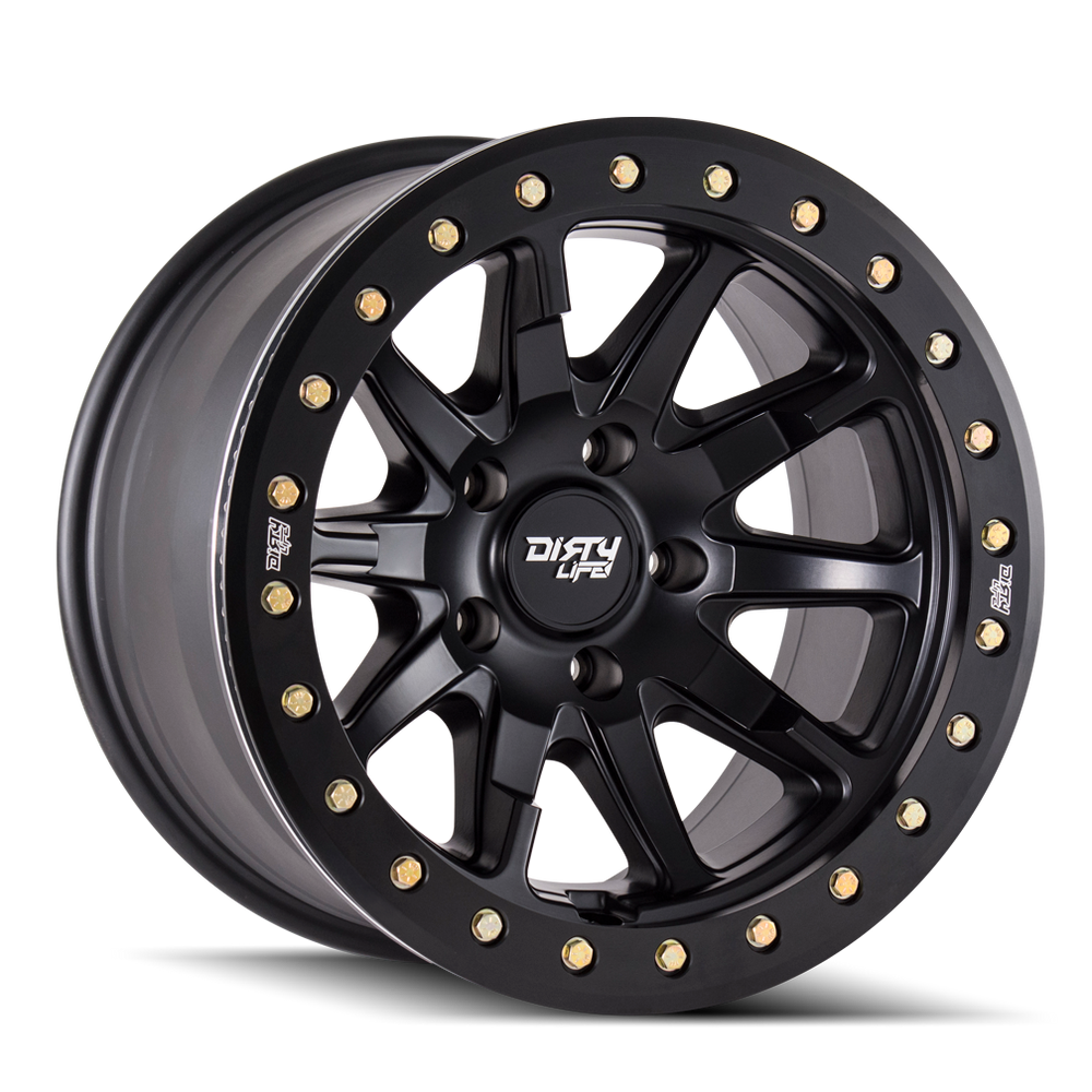~(47 lbs. 19X19X10)~ DT-2 (9304) MATTE BLACK 17X9 5-127 -12MM 78.1MM