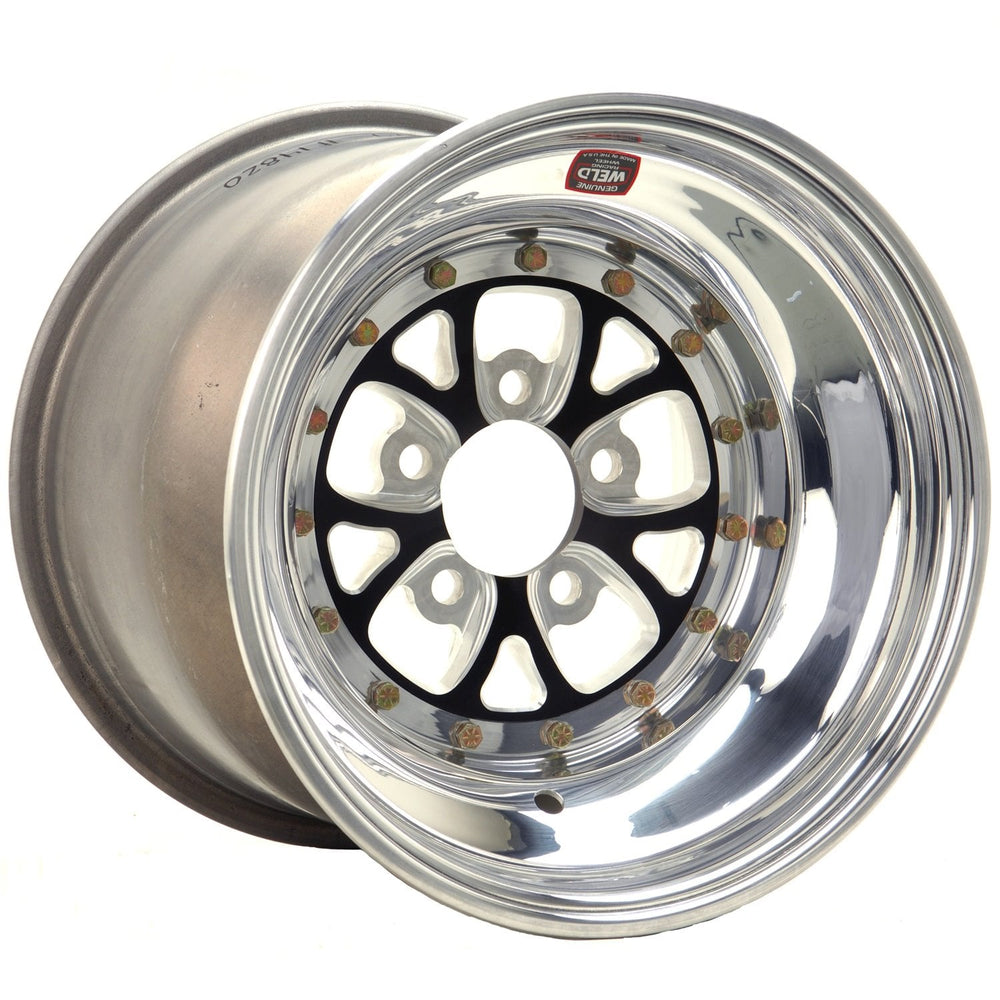 Weld V-Series 15x12 / 5x4.75 BP / 5in. BS Black Wheel - Non-Beadlock