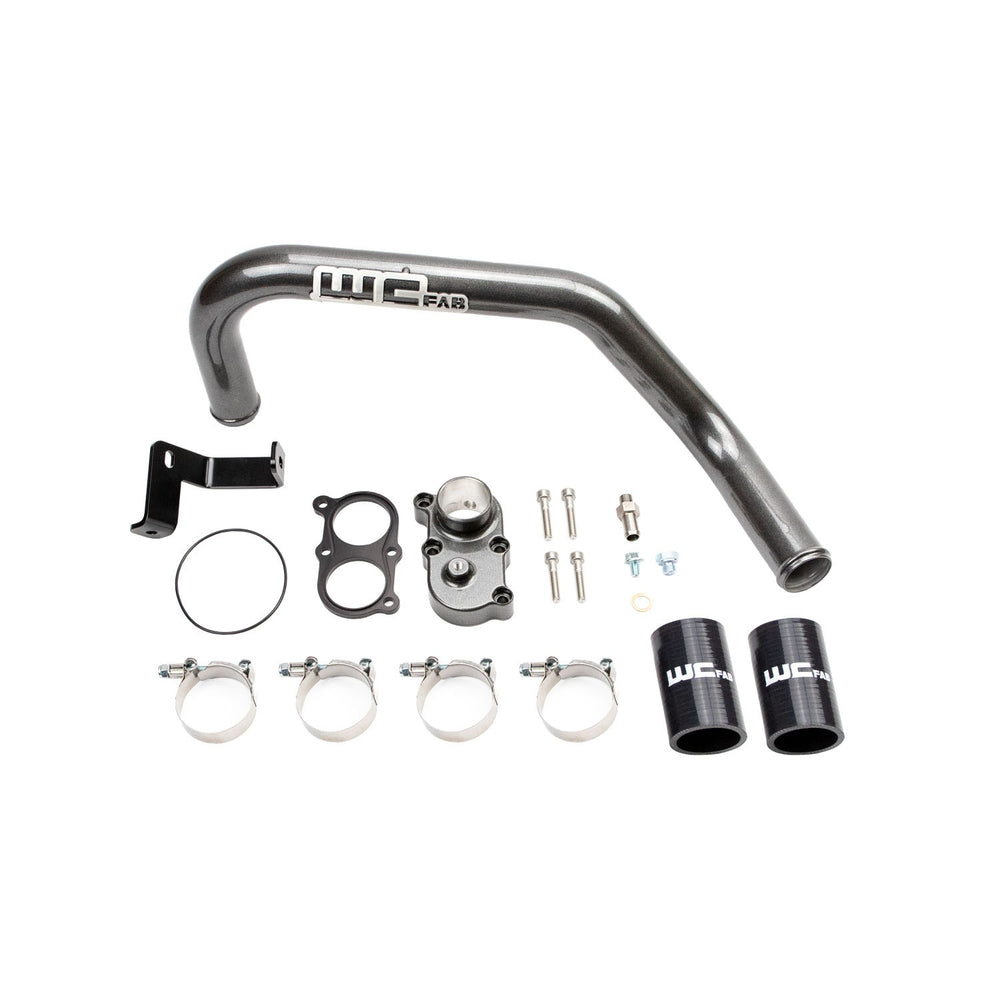Wehrli Thermostat Housing Kit 06-10 Duramax LBZ LMM Dual CP3 Fine Texture Black Fine Texture Black 100424-FTB