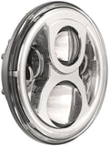 8700 EVO2 1224V ECE RIGHT HAND TRAFFIC HIGH/LOW BEAM HEADLIGHT W/ DRL& CHROME INNER BEZEL SGL LIGHT