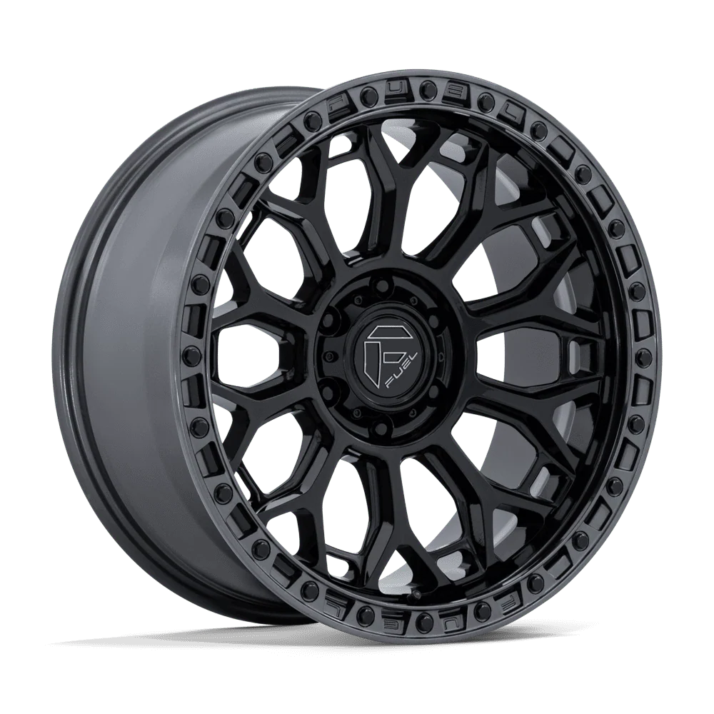 FUEL WHEELS TALON 20X9 6X135 87 1 G-BLK-GNMTL CAST ALUMINUM GLOSS BLACK W GUNMETAL LIP FC901BA20906301