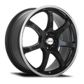 Maxxim Knight 17x7 8x100/114.3 ET40 Gloss Black Lip Polish