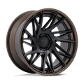FUEL WHEELS DYNAMO 20X10 5X5 71 -18 M-BLK BRNZ-LP FUSION FORGED MATTE BLACK W G-BRONZE LIP FC405MZ20105018N