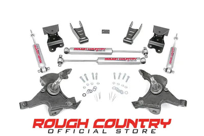 Rough Country Lowering Kit 2 Inch FR 4 Inch RR Chevy C1500 K1500 Truck 2WD (88-99) 725.20