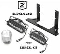 Zroadz Rear Bumper LED Kit Black Mild Steel Bolt-on no drilling required Includes (2) 6 Inch ZROADZ LED Straight Single Row Light Bars and Universal Wiring Harness Mounts under Rear Bumper Z384621-KIT