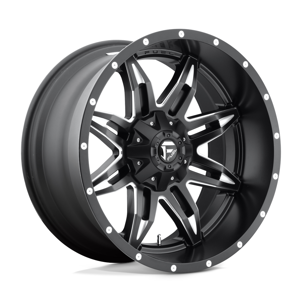 FUEL WHEELS LETHAL 20X10 6X135 5.5 106 -24 FULL-BLK CAST ALUMINUM FULL BLACK D56720009845A