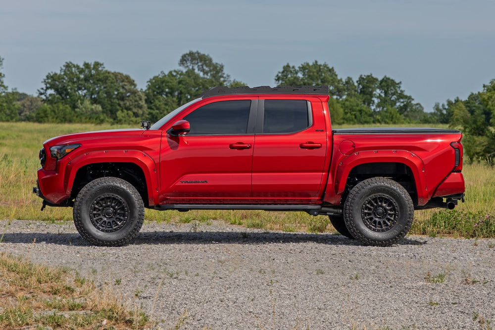 Rough Country RPT2 Running Board Double Cab Black Toyota Tacoma 2WD 4WD (2024-2026) 44011