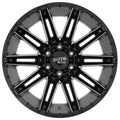 KRAKEN 22x10 8x165.10 GLOSS BLACK MILLED (18 mm)